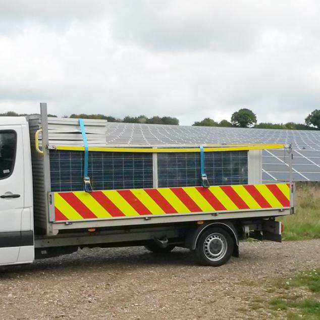 Panels on truck